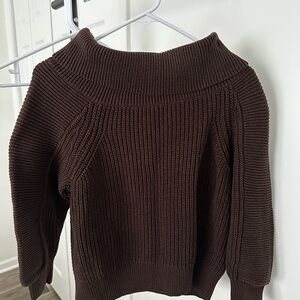 H&M Dark Brown Cowl Neck Sweater